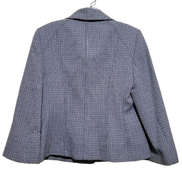 Evan-Picone Black and White  Blazer Jacket Sz 6 - Picture 2 of 7
